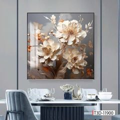 284 TRANH TREO TƯỜNG HOA 3D - TRANH TREO PHÒNG ĂN - TRANH TREO PHÒNG BẾP | MÃ TRANH T3D-11900