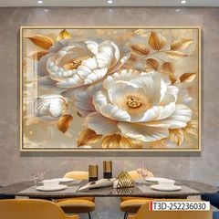 288 TRANH TREO TƯỜNG HOA 3D - TRANH TREO PHÒNG ĂN - TRANH TREO PHÒNG BẾP | MÃ TRANH T3D-252236030