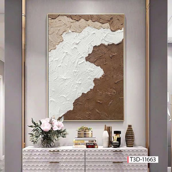 390 - TRANH TREO PHÒNG KHÁCH HIỆN ĐẠI - TRANH TRANG TRÍ - TRANH TREO TƯỜNG HIỆN ĐẠI TRỪU TƯỢNG - KIỂU TRANH LIỀN KHỔ | MÃ T3D- T3D-11663