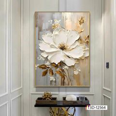 586 - TRANH TREO HÀNH LANG, LỐI ĐI- TRANH TRANG TRÍ - TRANH TREO TƯỜNG HOA BÌNH HOA - KIỂU TRANH LIỀN KHỔ | MÃ  Mã: T3D-12564