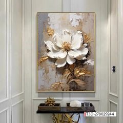 588 - TRANH TREO HÀNH LANG, LỐI ĐI- TRANH TRANG TRÍ - TRANH TREO TƯỜNG HOA BÌNH HOA - KIỂU TRANH LIỀN KHỔ | MÃ  T3D-278029244