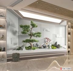 650 - TRANH DÁN TƯỜNG HÀNH LANG LỐI ĐI CẦU THANG - TRANH TRANG TRÍ - TRANH DÁN TƯỜNG TIỂU CẢNH - KIỂU TRANH LIỀN KHỔ| MÃ  T3D-12602