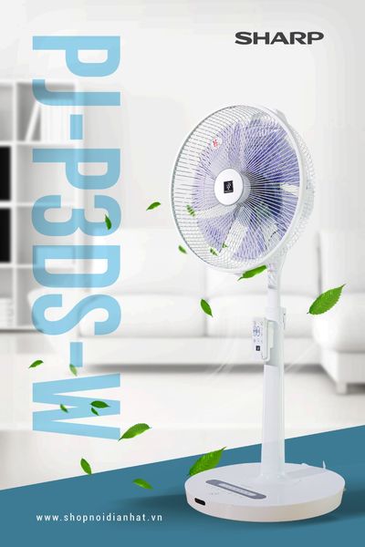 Quạt cây Sharp PJ-P3DS Nhật nội địa, Quạt Nhật – Shop nội địa Nhật