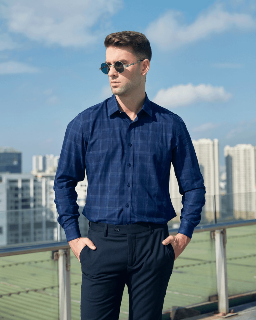 Áo sơ mi dài tay nam W&W chất liệu Bamboo thoáng mát bền màu - WLS240R