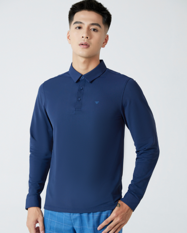 Polo nam dài tay W&W chất liệu Nylon giữ nhiệt tốt - POLO16