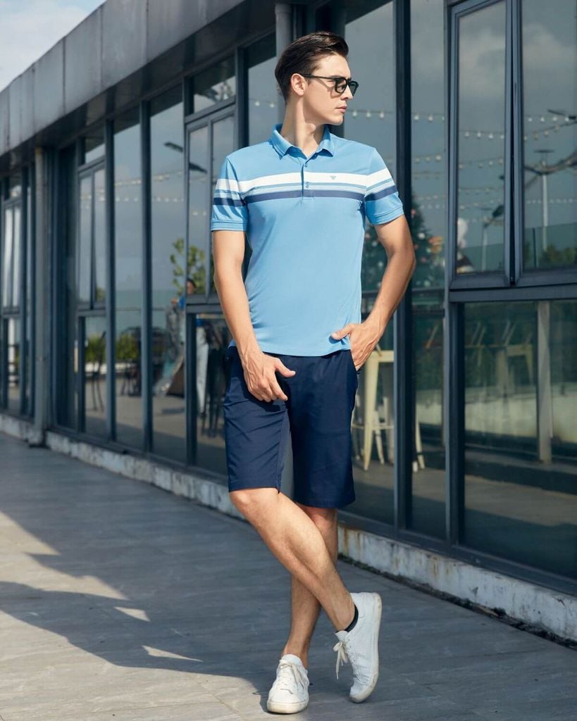 Short gió nam W&W chất liệu Polyester thoáng mát  - WSH45P