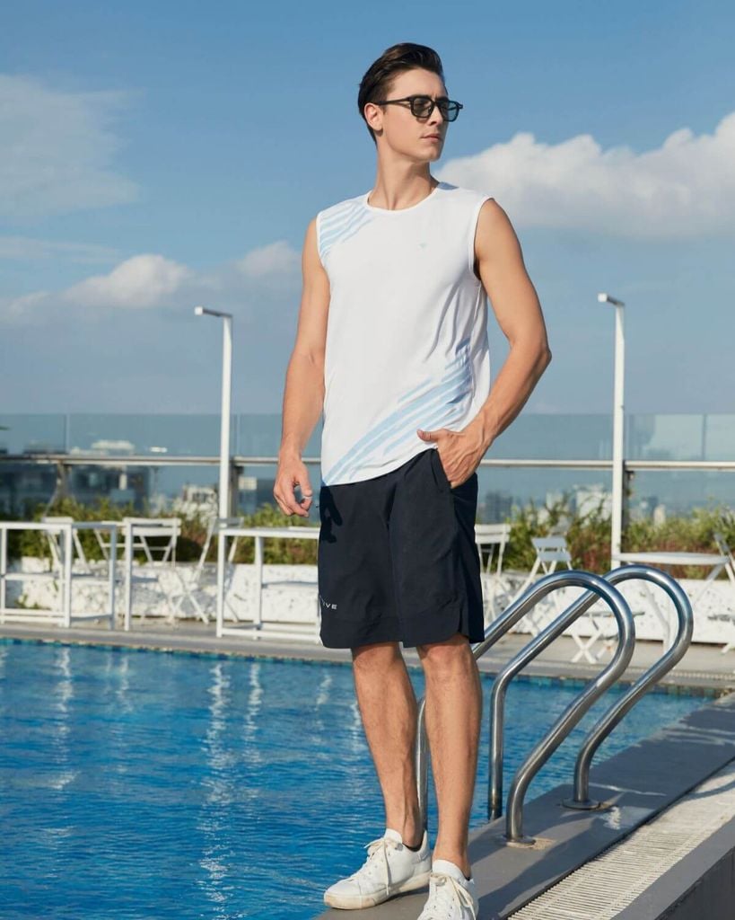 Short gió nam W&W chất liệu Polyester thoáng mát đàn hồi tốt - WSH49P