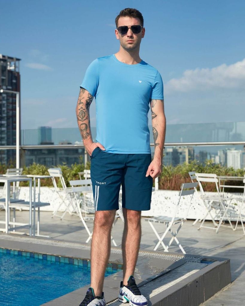 Short gió nam W&W chất liệu Polyester co giãn thoáng mát - WSH51P