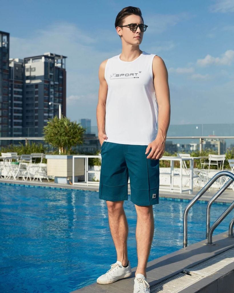 Quần short nỉ nam W&W chất liệu CVC thoáng mát mềm mịn - WSH55K