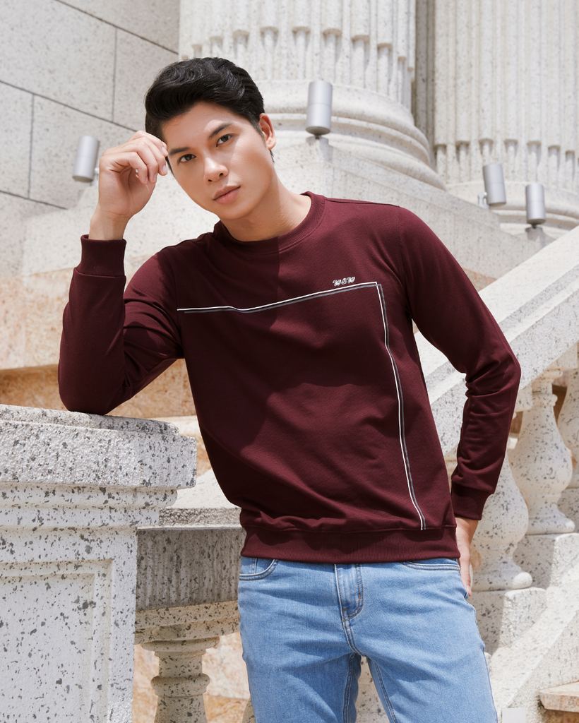 Áo Sweater nam W&W chất liệu 62% Polyester thông thoáng, mềm mại với làn da - WSW12