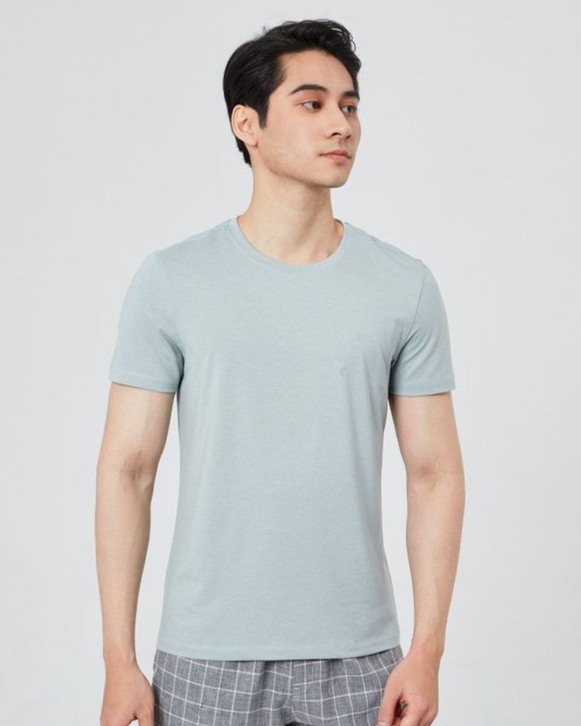 Áo tshirt nam W&W chất liệu CVC thoáng mát -  WTS55R