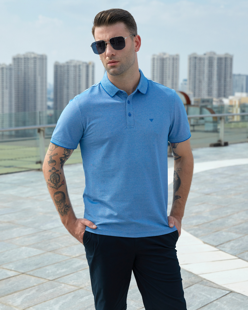 Áo polo nam W&W chất liệu CVC  mềm mại thoáng mát - WPO105R