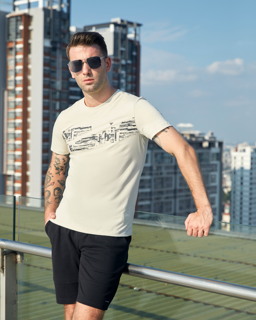Áo tshirt nam W&W  chất liệu CVC thoáng mát mềm mại- WTS67R