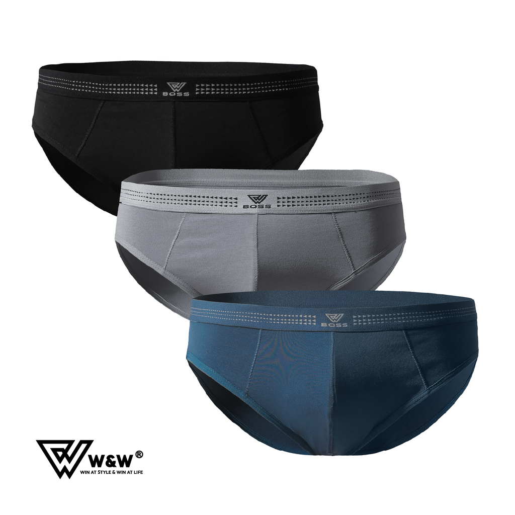 Sịp bikini nam W&W chất liệu Cotton thoáng mát đàn hồi tốt - WUW31