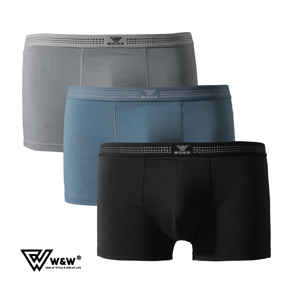 Sịp boxer nam W&W chất liệu CVC co dãn thoáng mát - WUW36