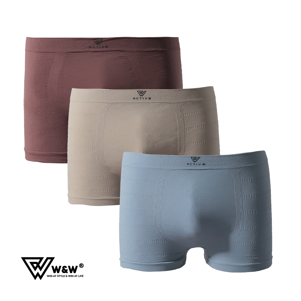 Sịp boxer nam W&W chất liệu Polyamide thoáng mát mềm mịn - WUW55
