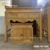 Bàn thờ gia tiên gỗ sồi kèm tủ BT9 đẹp