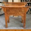 Bàn Thờ 2 Tầng Gỗ Tràm Bông Vàng 127cm