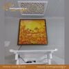 COMBO bàn treo ms12 trắng, Tranh đèn 61cm