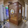 vách gỗ cnc trang trí phòng khách