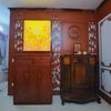 Vách ngăn phòng thờ cnc ốp tường đẹp 0138