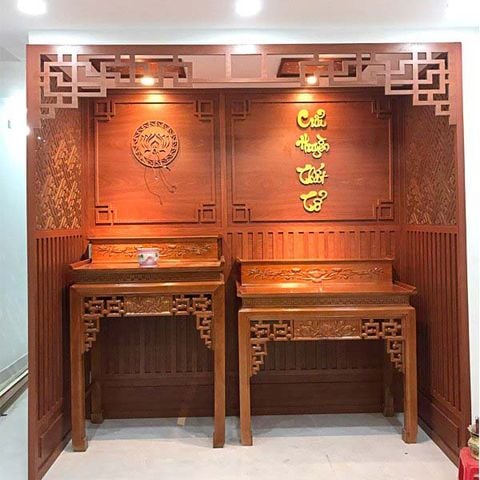  Vách ngăn bàn thờ -  VNB112 