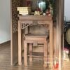 Bàn thờ gia tiên gỗ sồi kem đôn  BT7