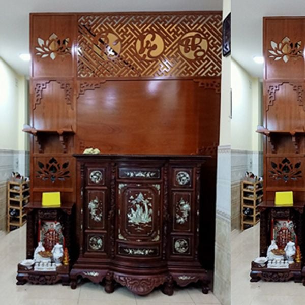 Vách ngăn bàn thờ phúc lộc thọ  - VNB39