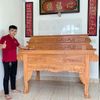 Bàn thờ gia tiên gỗ gõ đỏ 3 tầng tay cuốn