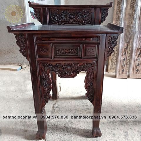  Bàn thờ gia tiên gỗ muồng 2 tầng - M2 