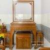 Bàn thờ gỗ sồi hoa sen kèm tủ BT3