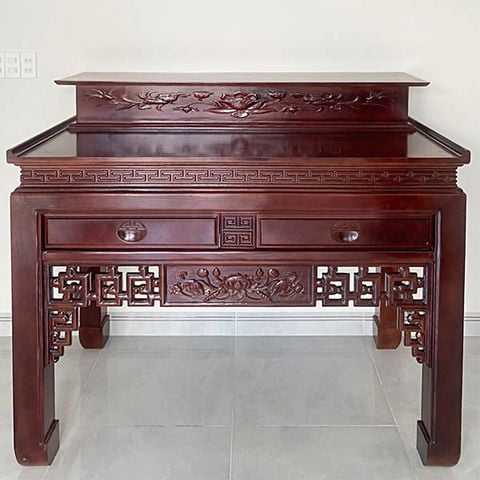  Bàn thờ gỗ sồi 2 tầng không đôn BT10 