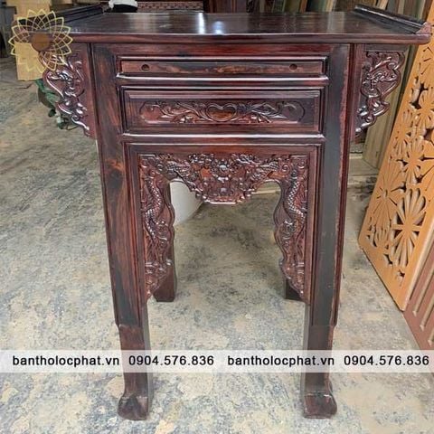  Bàn thờ 1 tầng gỗ muồng ngang 88cm 
