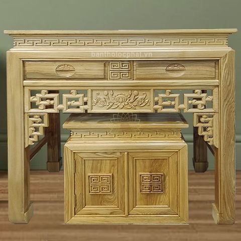  Bàn thờ gỗ sồi kèm tủ BT10 