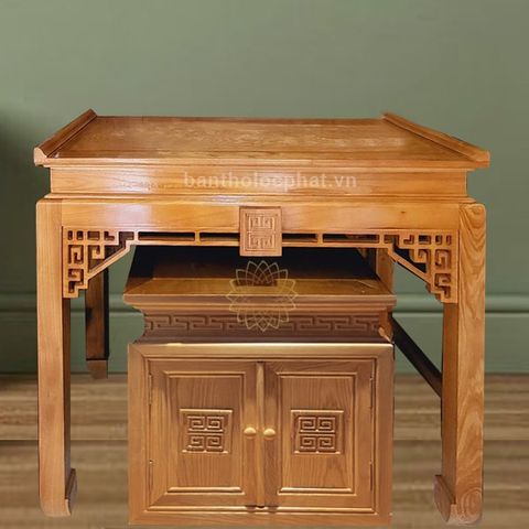  Bàn thờ gỗ sồi kèm tủ BT7 