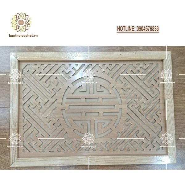 Tấm chống ám khói bàn thờ chữ thọ kích thước 61x41cm