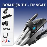  Máy Hút Bụi Kiêm Bơm Lốp Ô Tô DC12V 4 in 1 – Hút Bụi, Bơm Lốp Ô Tô, Đèn Chiếu Sáng, Đo Áp Suất Lốp; Bảo Hành 6 Tháng 