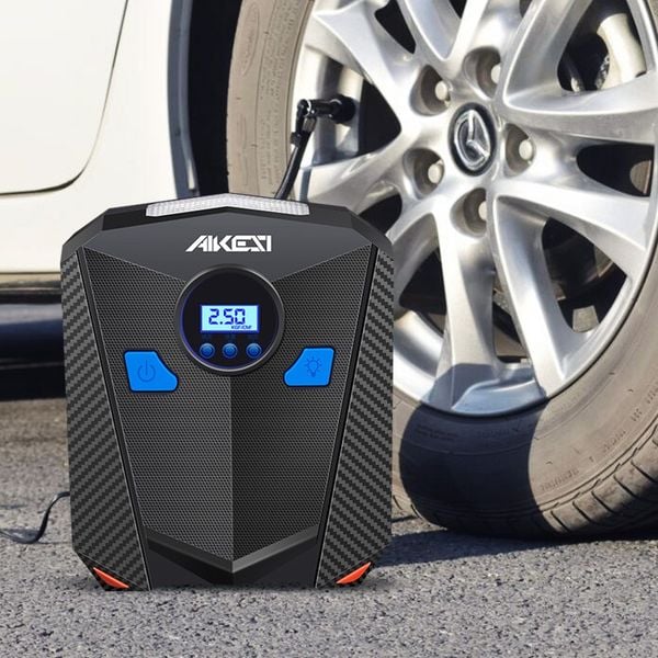  Bơm Lốp Ô Tô AIKESI, Bơm Hơi Ô Tô Điện Tử Tự Động Ngắt AIKESI 