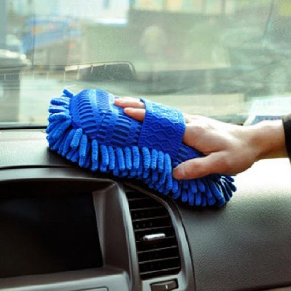  Găng Tay Bông Rửa Xe Chuyên Dụng Sợi Microfiber Mẫu 2 Cho Ô Tô Tiện Dụng Siêu Mịn, Siêu Thấm Hút 