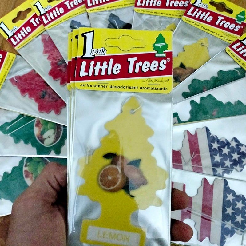  Cây Thông Thơm Cờ Mỹ Little Trees- Cao Cấp Khử Mùi, Treo Xe Ô Tô, Tủ Quần Áo, Bàn Làm Việc 