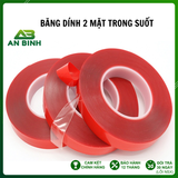  Băng Keo 2 Mặt Trong Suốt Chất Liệu Acrylic Siêu Bám Dính Siêu Chắc Chắn Dài 10 mét 