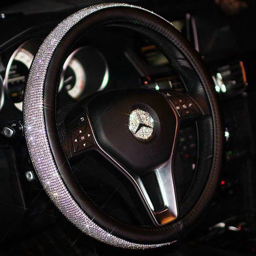  BỌC VÔ LĂNG Ô TÔ ĐÍNH ĐÁ CAO CẤP PHÙ HỢP VỚI MỌI DÒNG XE CON, THIẾT KẾ SANG TRỌNG 