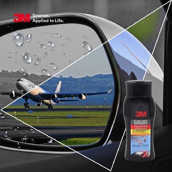  Chống Bám Nước Kính Ô Tô 3M Glass Coat Windshield, Hạn Chế Vết Ố Nước, PN08889LT 200ml 