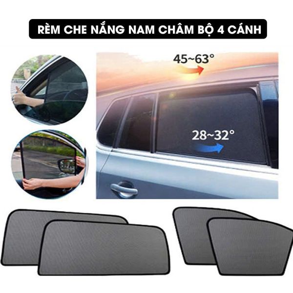  RÈM CHE NẮNG NAM CHÂM Ô TÔ CAO CẤP - KÍCH THƯỚC THEO HÃNG XE 