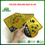  Tem Dán Ô Tô Baby In Car, Dán Đuôi Xe Ô Tô, Decal Dán Trang Trí Xe Ô Tô Nhiều Hình Ngộ Nghĩnh 