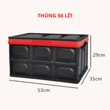  Thùng Đựng Đồ Để Cốp Xe Ô Tô Có Thể Gấp Gọn - Dung Tích 56 Lít 