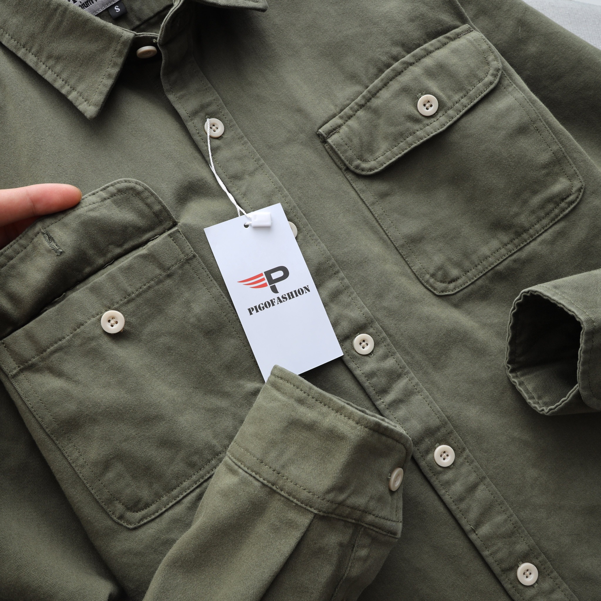 Áo sơ mi nam oxford tay ngắn màu xanh rêu cao cấp SM05 Nexx Store #37 Áo sơ mi nam oxford tay ngắn màu xanh rêu cao cấp SM05 Nexx Store