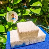 Sứ tàu hũ Ceramic chính hãng loại 1, viên vuông 10x10x5cm loại bỏ amoniac, nitrat bể cá cảnh