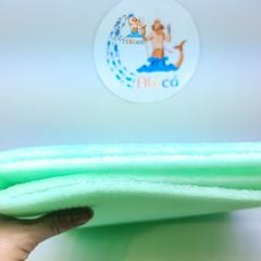 Bông ép 2 mặt màu trắng xanh lọc bể cá kích thước 120 x30 x 0,9 cm