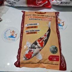 1kg, 5kg Cám KING FEED GROW & COLOR đạm cao 45% TĂNG MÀU với công thức dòng mới CAO CẤP KING FEED CÁ KOI